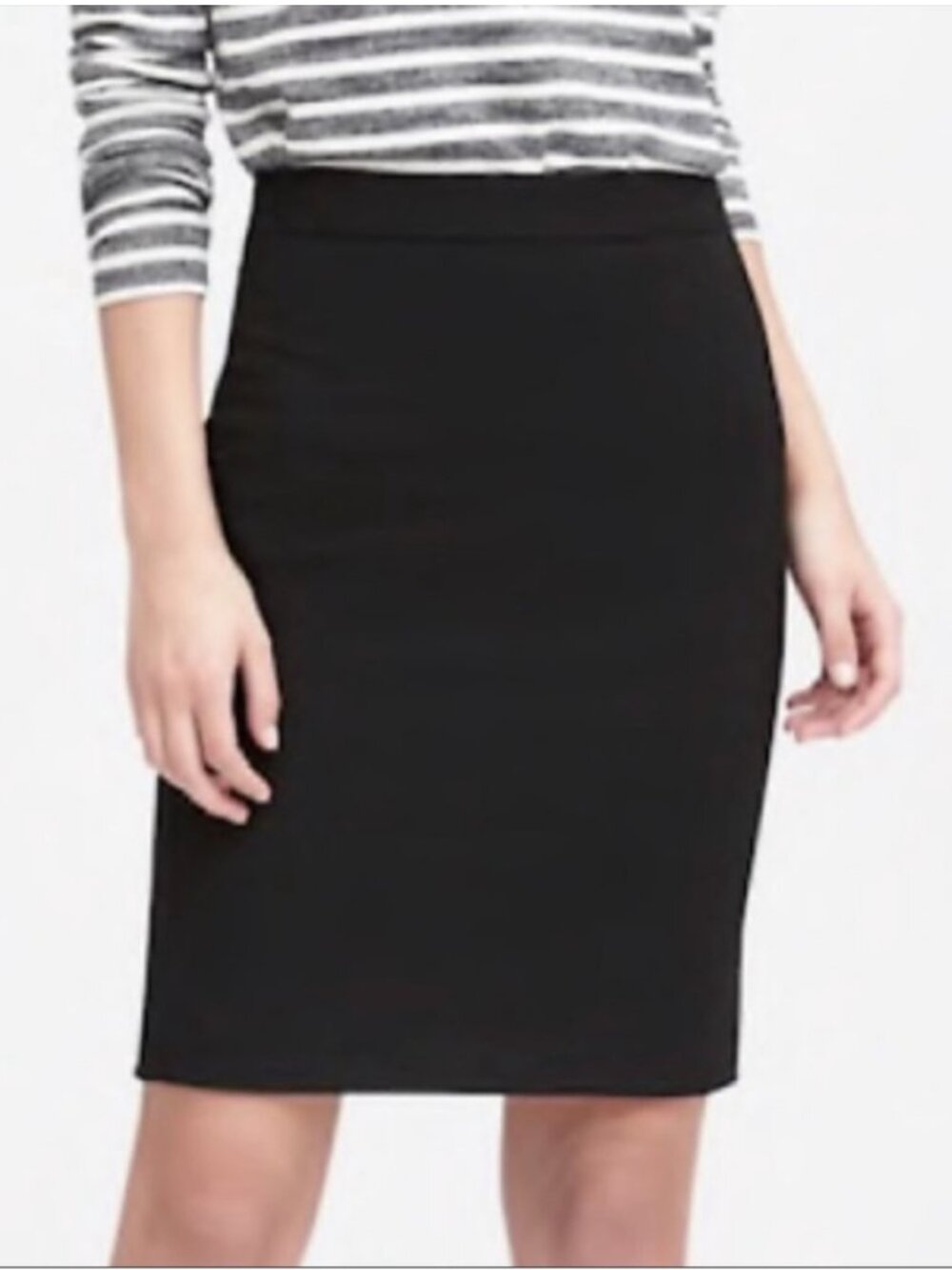 J. CREW Women's EUC Lightweight Lined Wool-Blend Pencil Skirt Black | Size 8‎